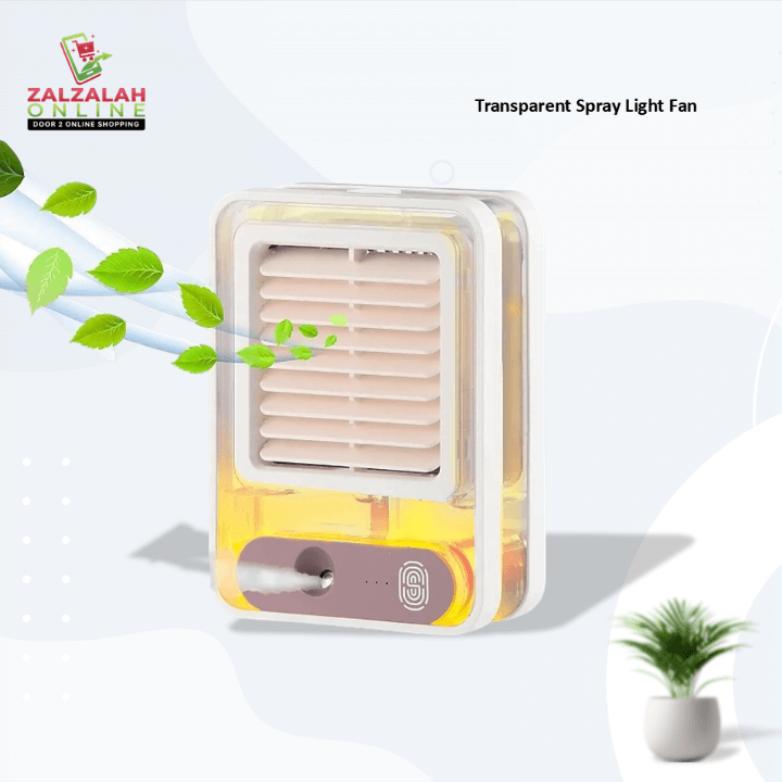 Transparent Spray Light Fan