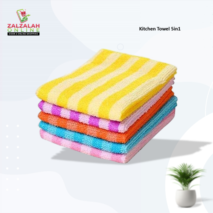 Kitchen Towel 5in1Pink
