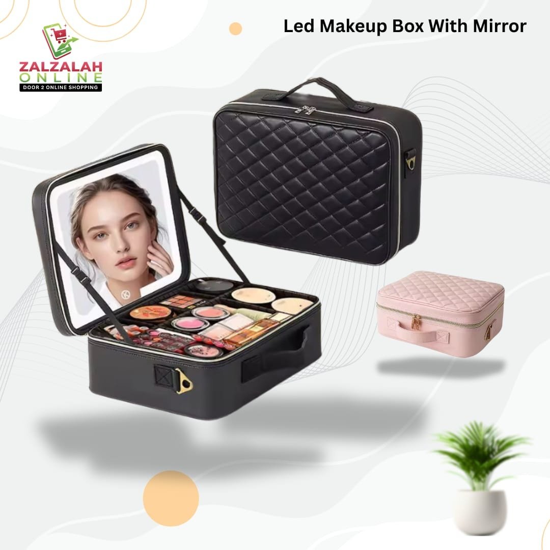 LED Makeup Box with Mirror - XR6603Black