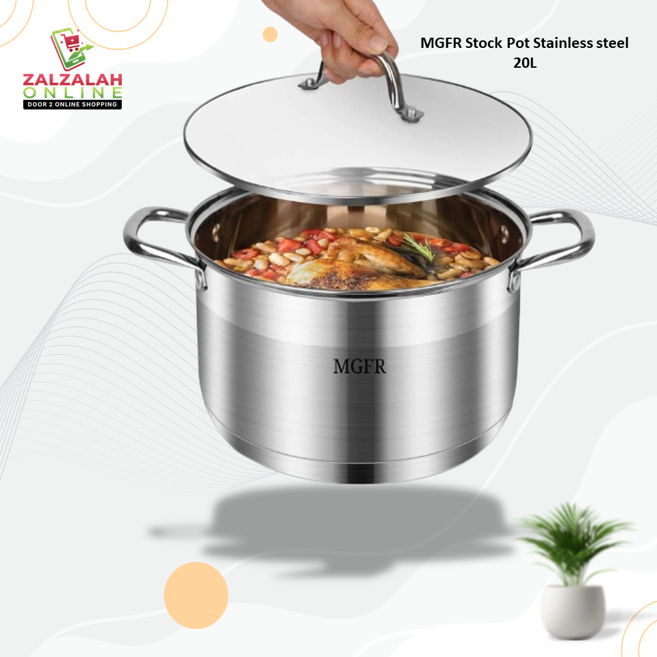 Stainless Steel Stock Pot 20 Liters - MFGR20L
