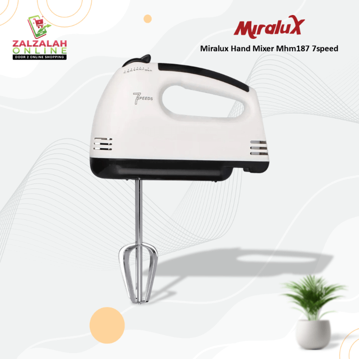 Miralux Hand Mixer Mhm187 7speed