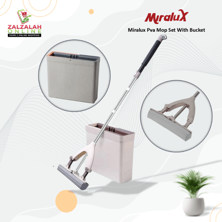 Miralux Pva Mop Set With Bucket